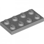 Plaquette LEGO® 2 x 4 Gris clair lumineux 4211395